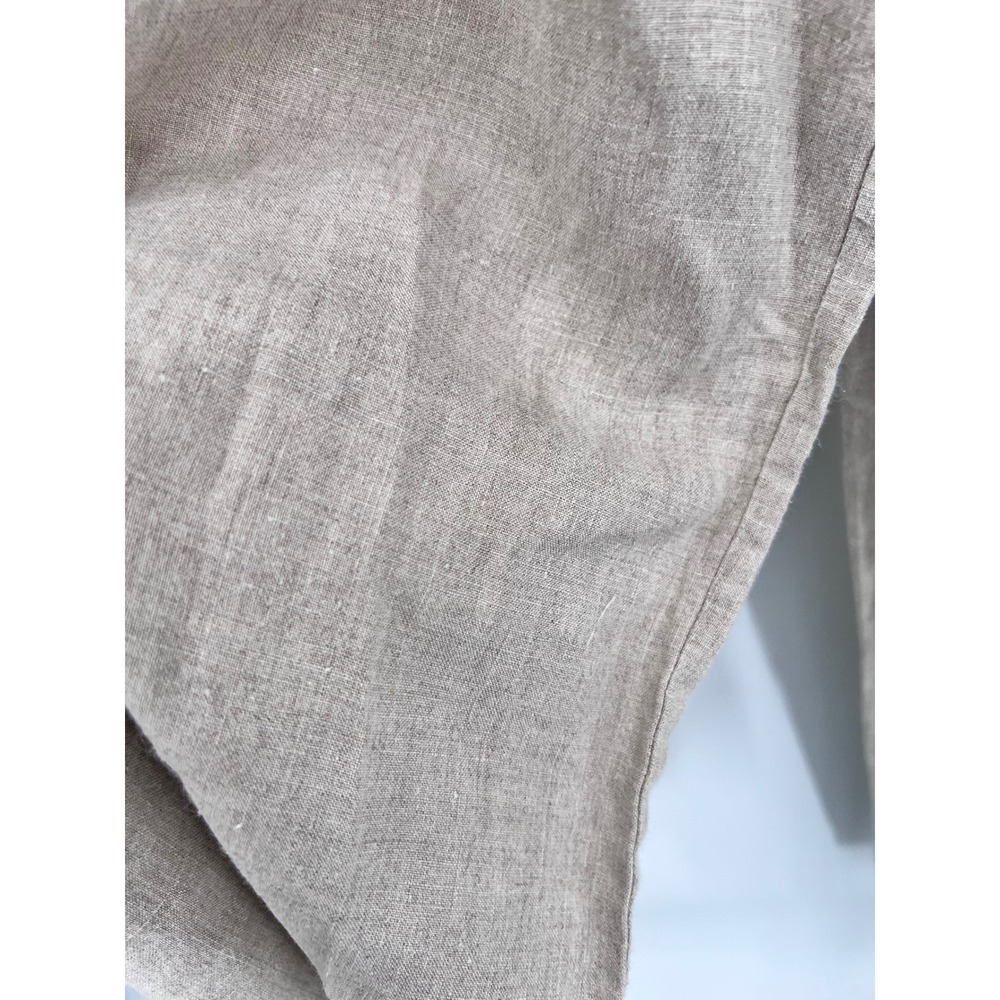 Richard Malcolm Vintage 70s 100% Irish Linen Wide Leg Pants Crochet Waist Sz 6 - Picture 11 of 11